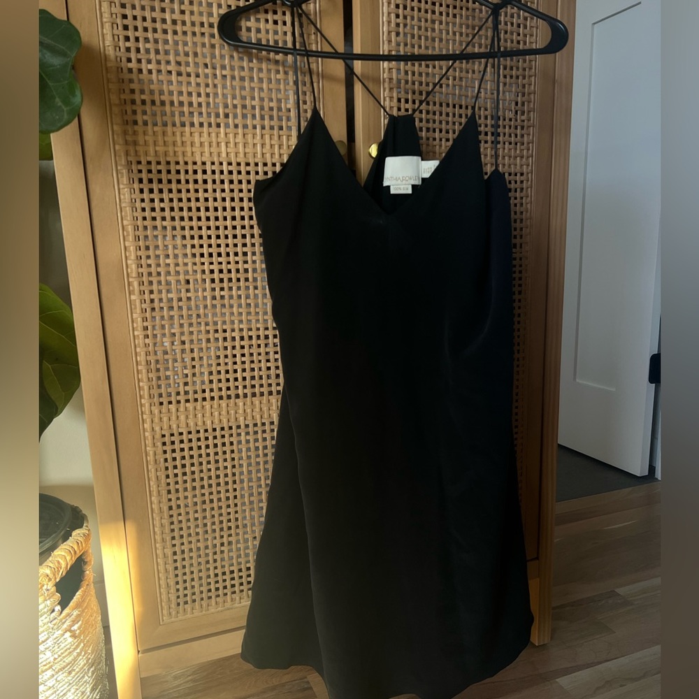 Black Cynthia Rowley Silk Dress Sz 6